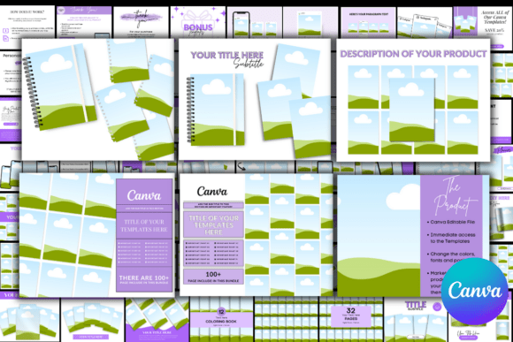 135 Canva Mockup Template | Instant Download