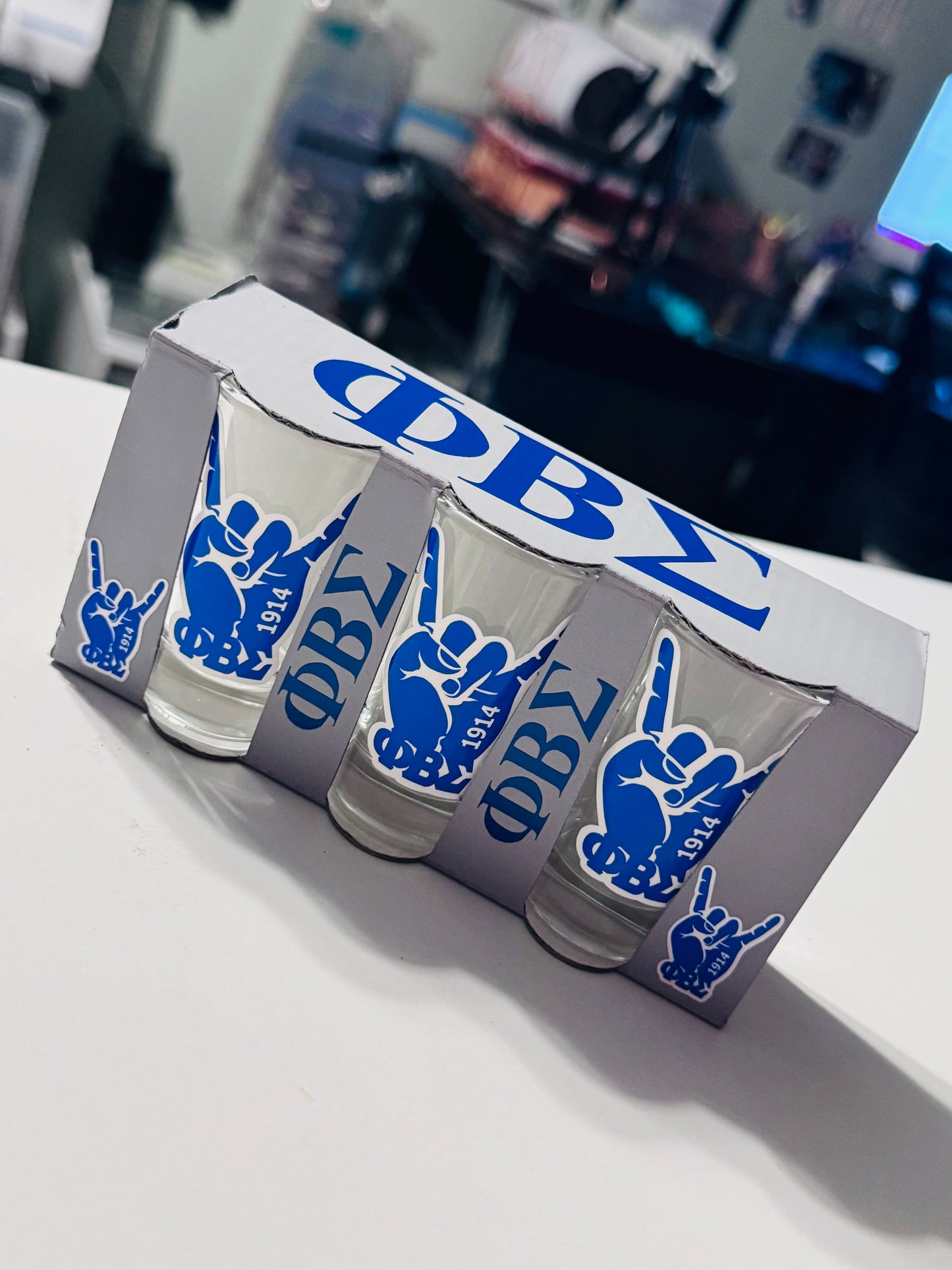 Phi Beta Sigma Whiskey Glass and/or Shot Glasses Set
