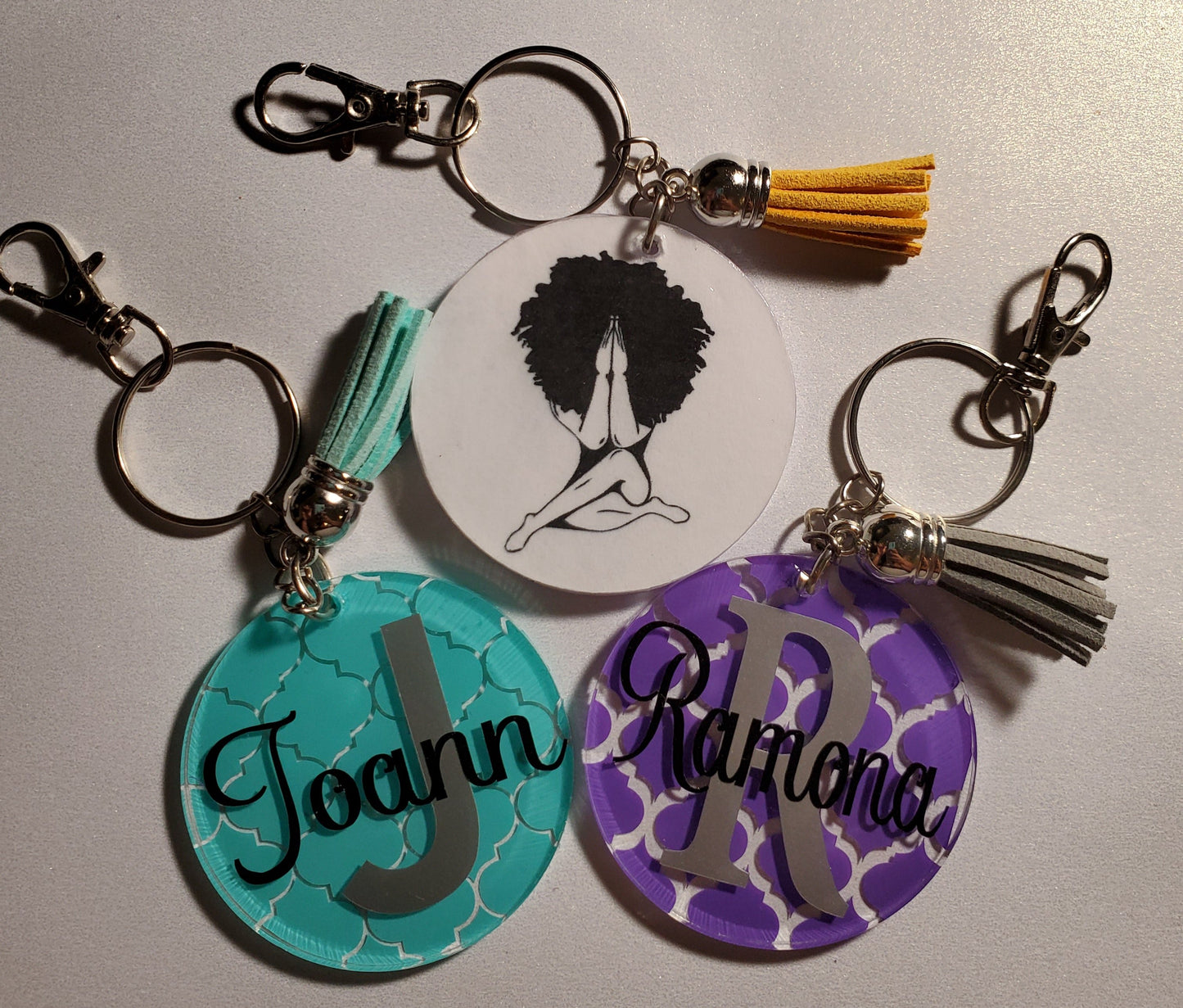 Personalized Pattern Keychain