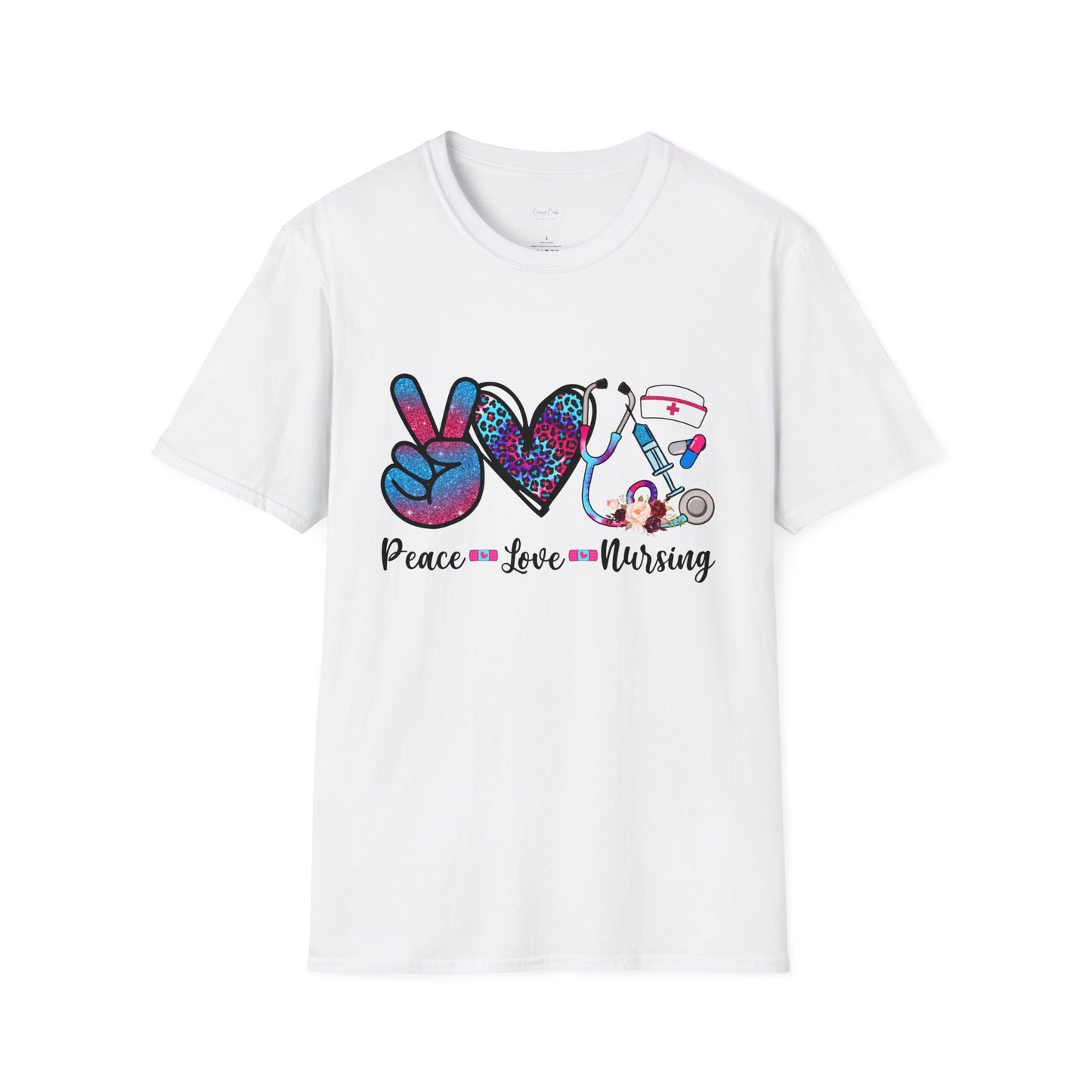 Peace Love Nursing Graphic Shirt