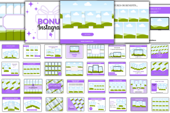 135 Canva Mockup Template | Instant Download