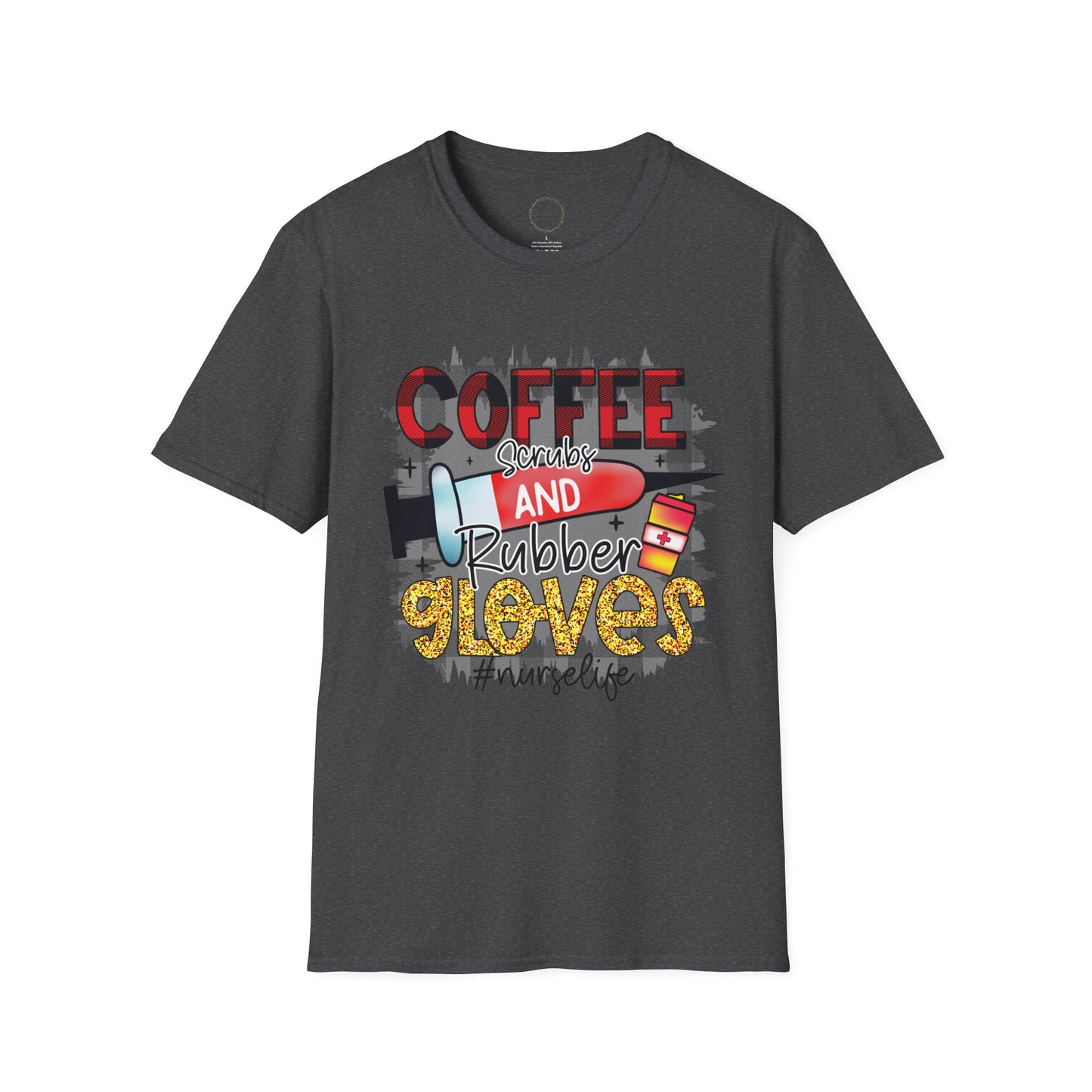 Coffee, Scrubs, and Rubber Gloves Graphic Shirt