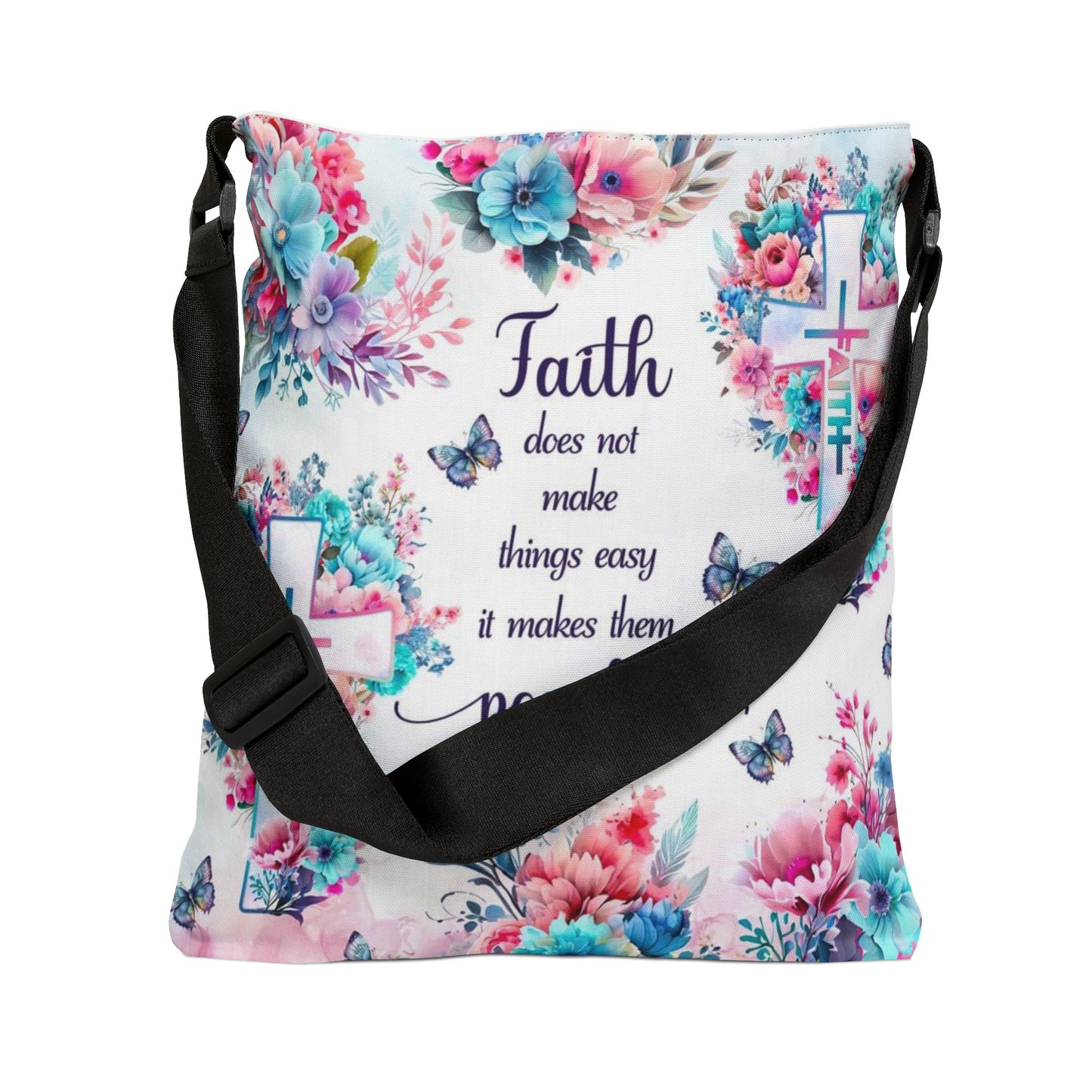 Adjustable Faith Tote Bag