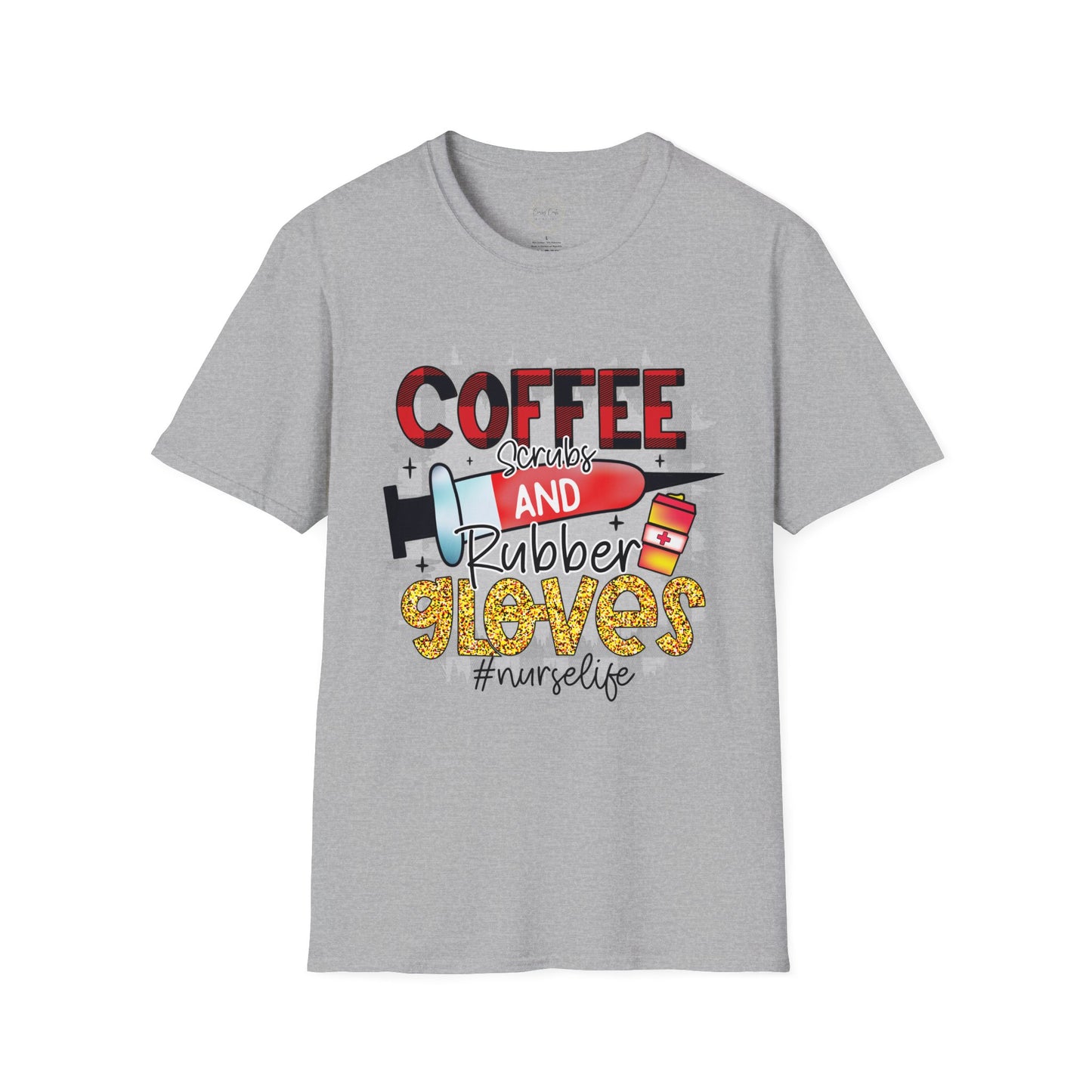 Coffee, Scrubs, and Rubber Gloves Graphic Shirt