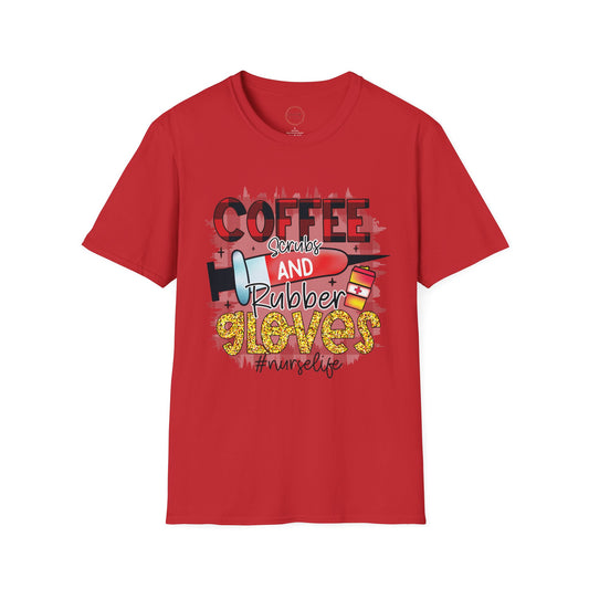 Coffee, Scrubs, and Rubber Gloves Graphic Shirt