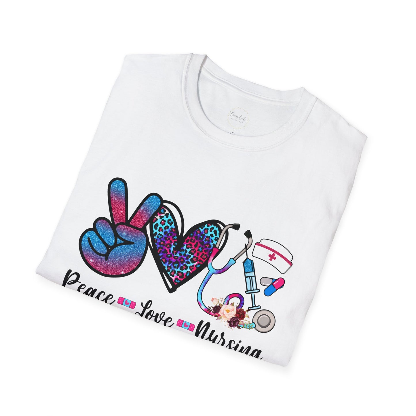 Peace Love Nursing Graphic Shirt