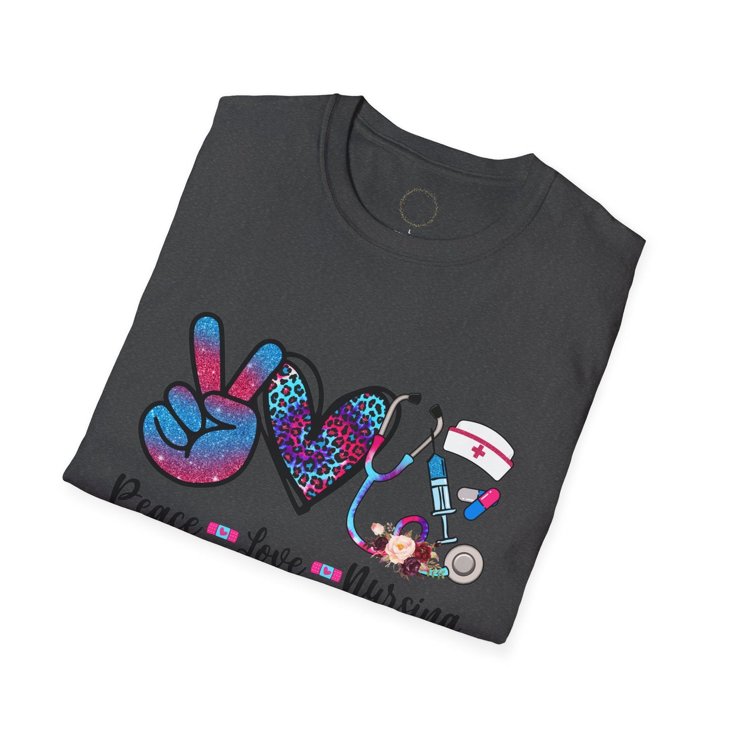 Peace Love Nursing Graphic Shirt