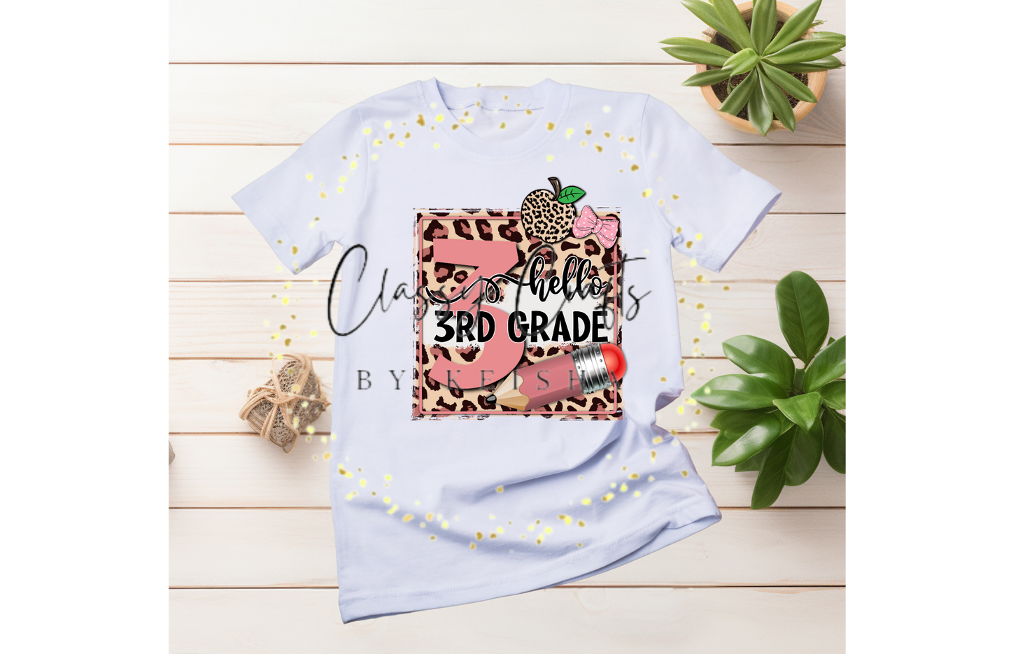 Third Grade Cheetah Print Youth Shirt