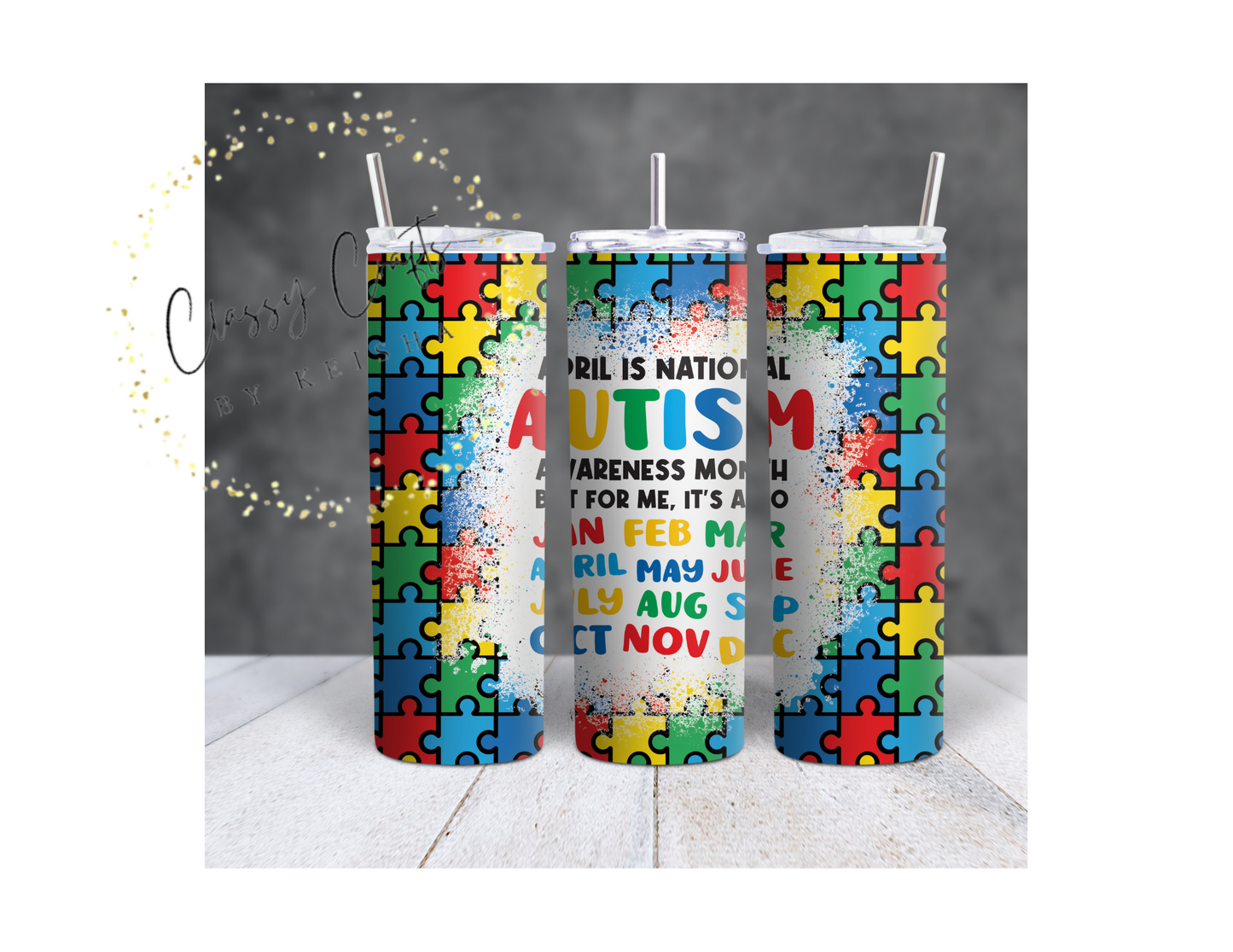 Autism Awareness Tumblers