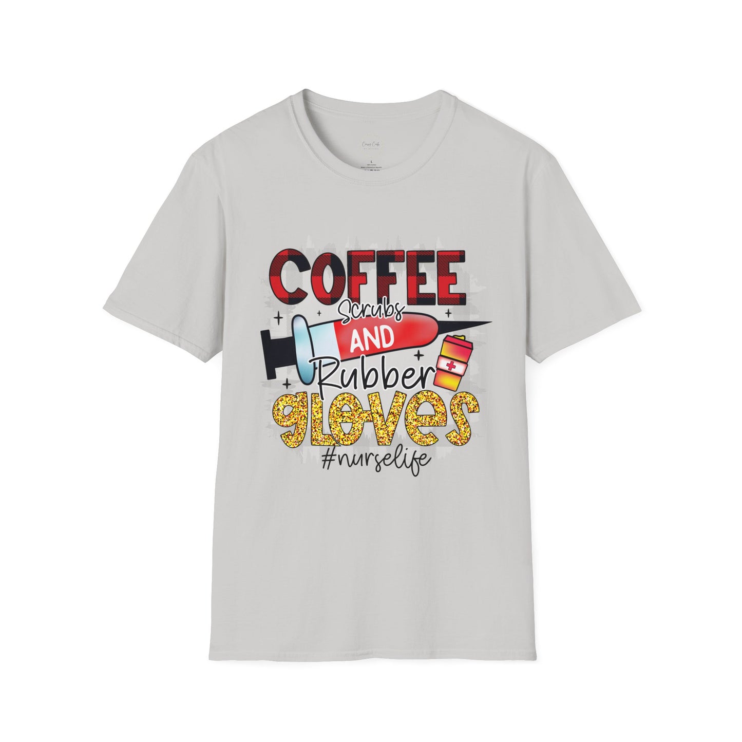 Coffee, Scrubs, and Rubber Gloves Graphic Shirt