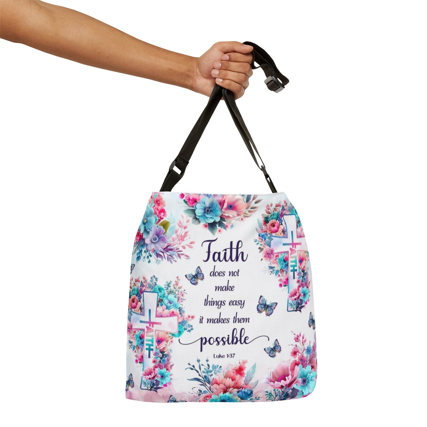 Adjustable Faith Tote Bag