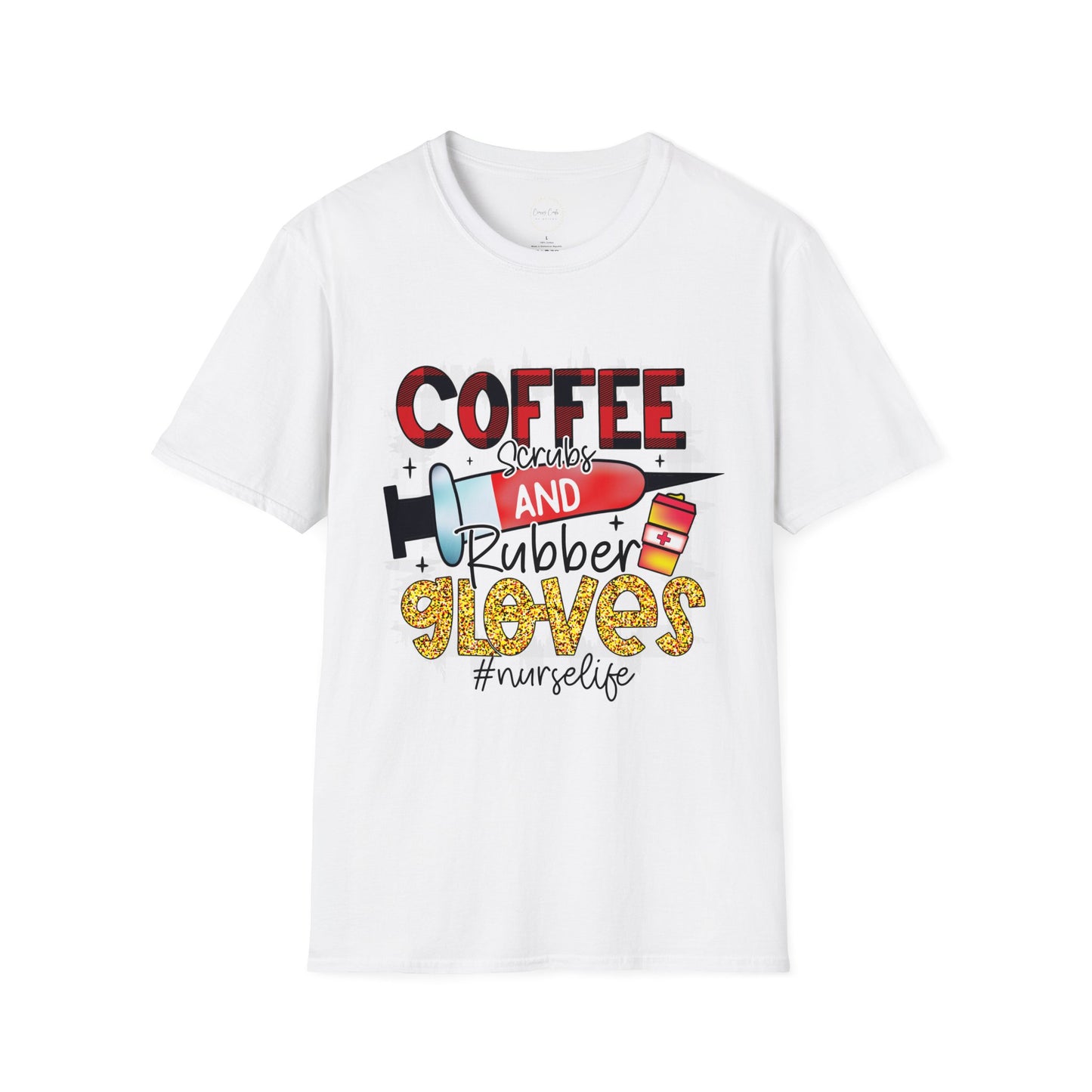 Coffee, Scrubs, and Rubber Gloves Graphic Shirt