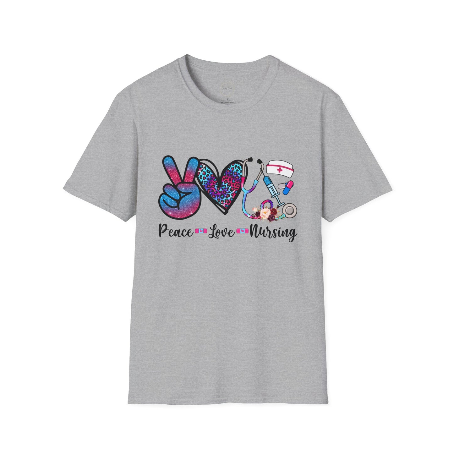 Peace Love Nursing Graphic Shirt