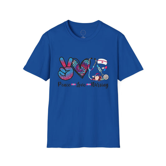 Peace Love Nursing Graphic Shirt