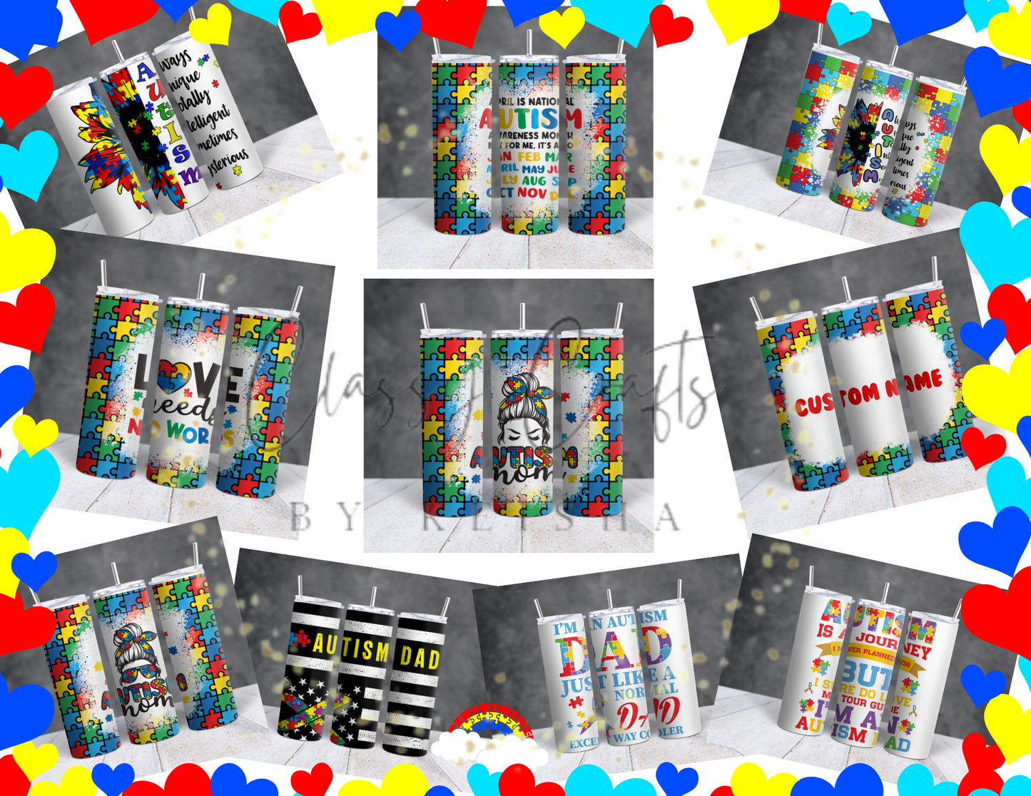 Autism Awareness Tumblers