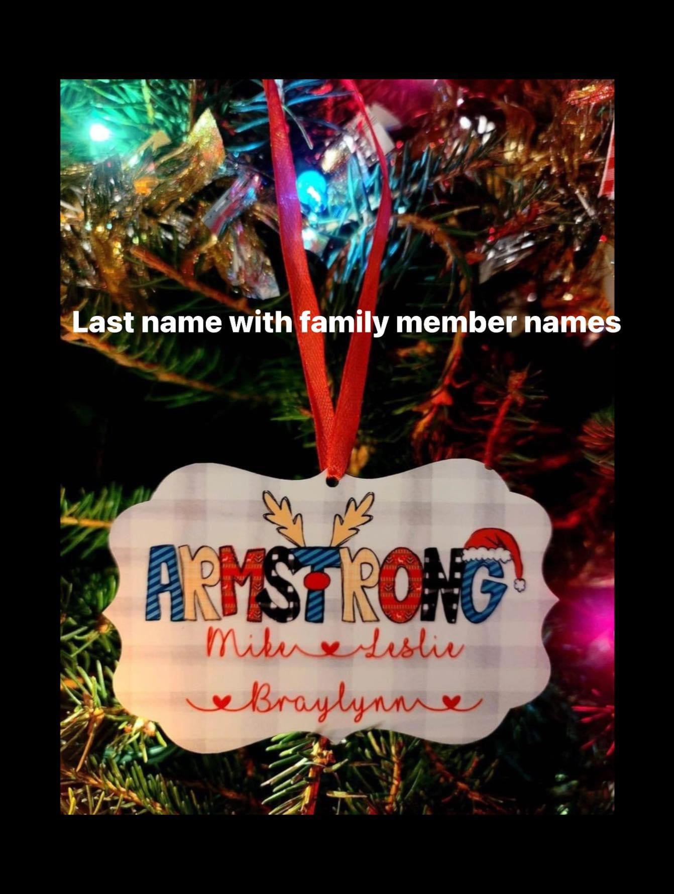 Personalized Christmas Name Ornament