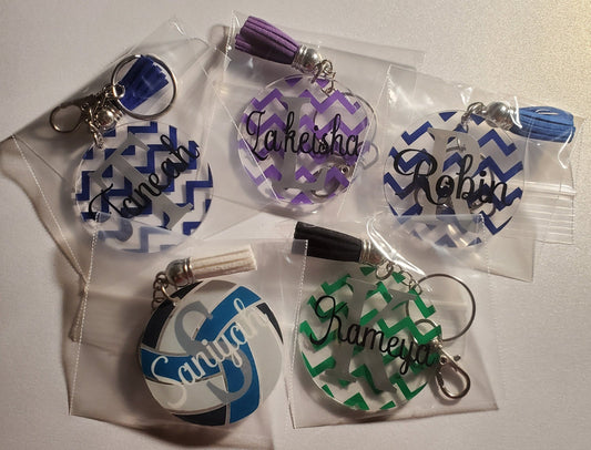 Personalized Pattern Keychain