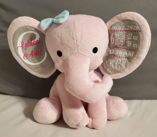 Baby Stat Announcement Elephant