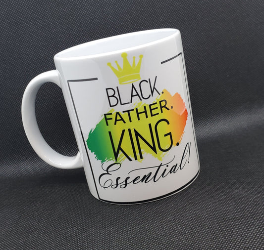 Black. Father. King. Essential Mug