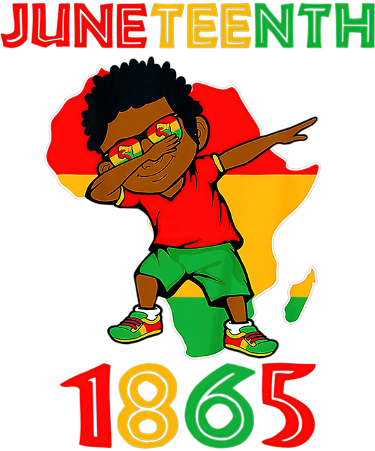 Youth Dabbin Juneteenth Youth Shirt.