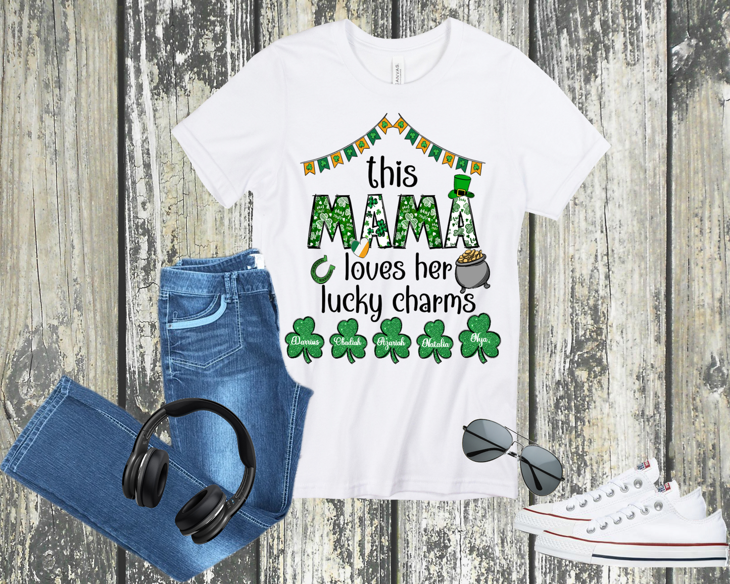 This MAMA loves her Lucky Charms Graphic Shirt