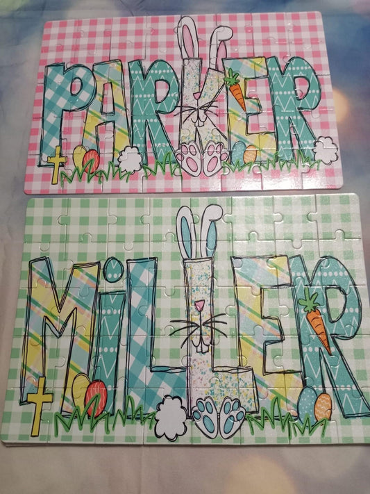 Personalized 48 piece Easter puzzle